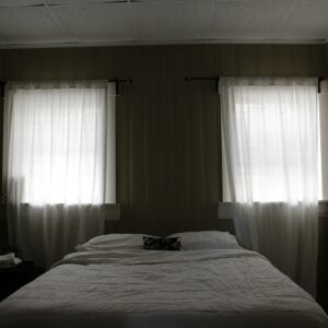 bedroom with bedding set